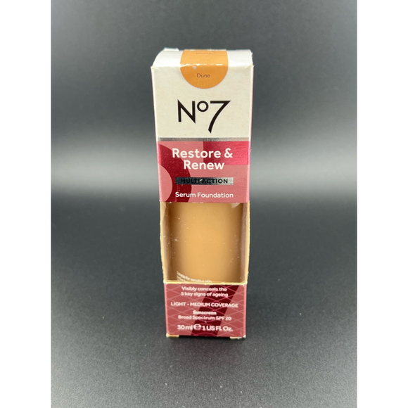 No7 Restore & Renew Serum Foundation Dune‎ - 30 ml - Picture 1 of 5